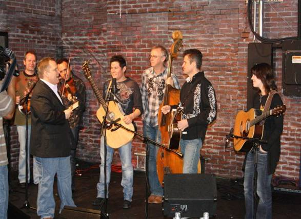 Grascals + The Daily Buzz's Mitch English ( credit: Jeremy Westby)