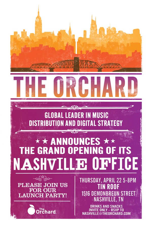 THE ORCHARD Nashville Office Opens Invite